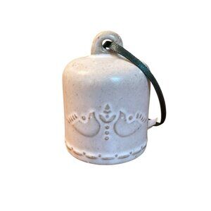 NORDIC CERAMIC BELL DOVE BIRD ORNAMENT Christmas 2023 HEARTH & HAND w Magnolia
